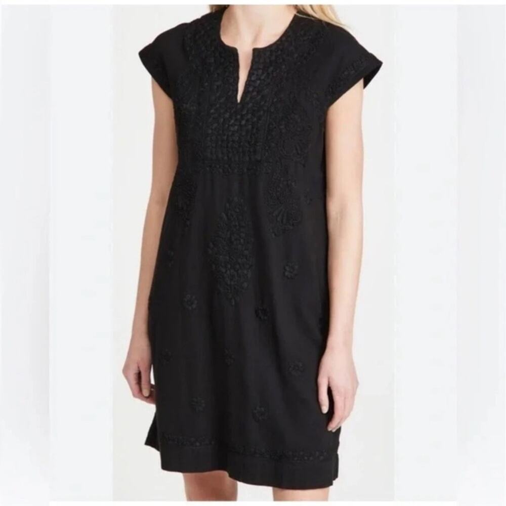 Roller Rabbit Faith Black Embroidered Dress size XL